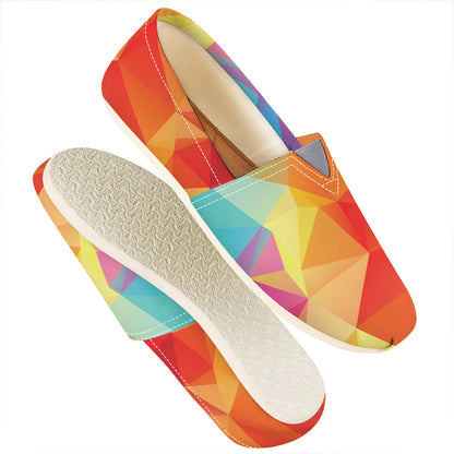 Abstract Polygonal Geometric Print Casual Shoes
