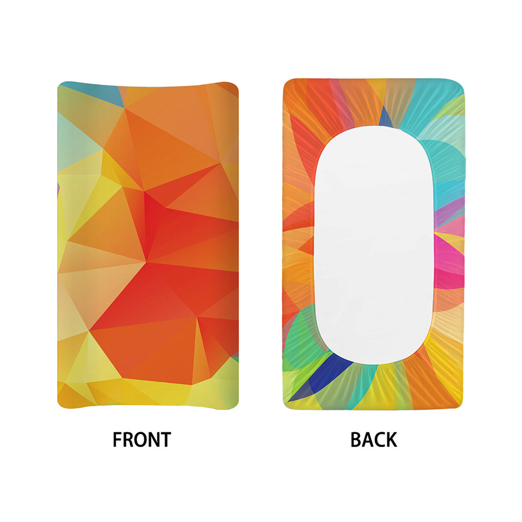 Abstract Polygonal Geometric Print Changing Pad Cover