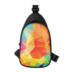 Abstract Polygonal Geometric Print Chest Bag