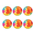 Abstract Polygonal Geometric Print Coaster Set