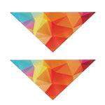 Abstract Polygonal Geometric Print Dog Bandana
