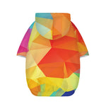 Abstract Polygonal Geometric Print Dog Zip Up Hoodie