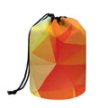 Abstract Polygonal Geometric Print Drawstring Makeup Bag