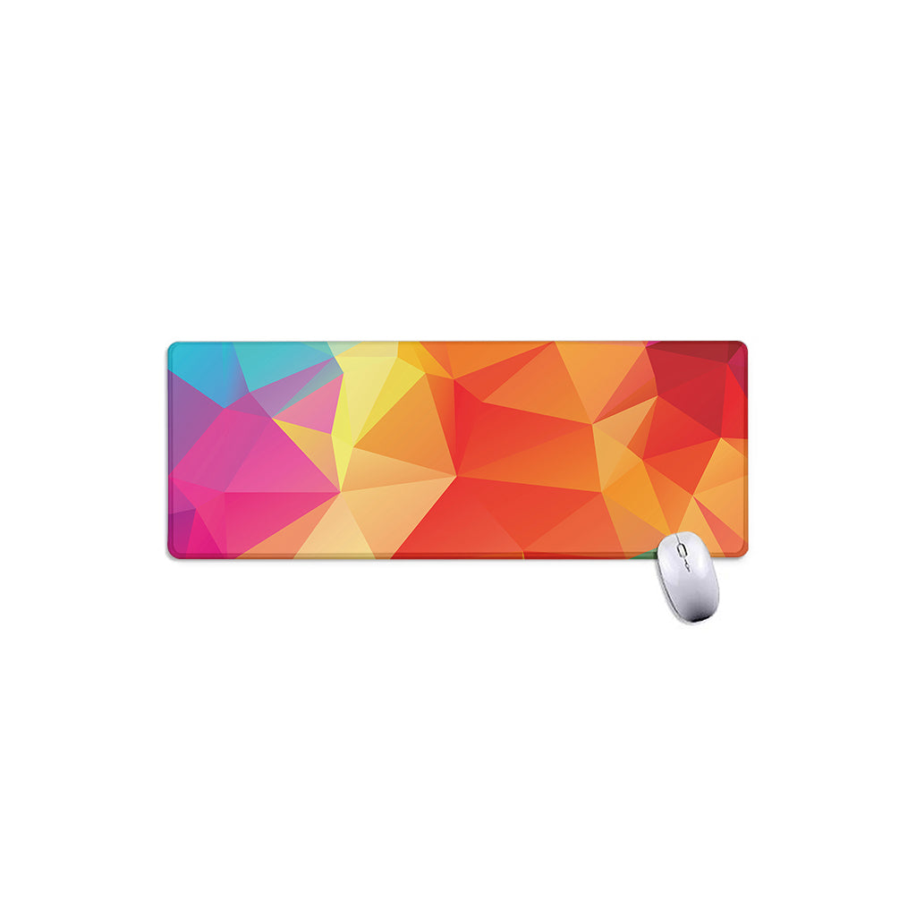 Abstract Polygonal Geometric Print Extended Mouse Pad