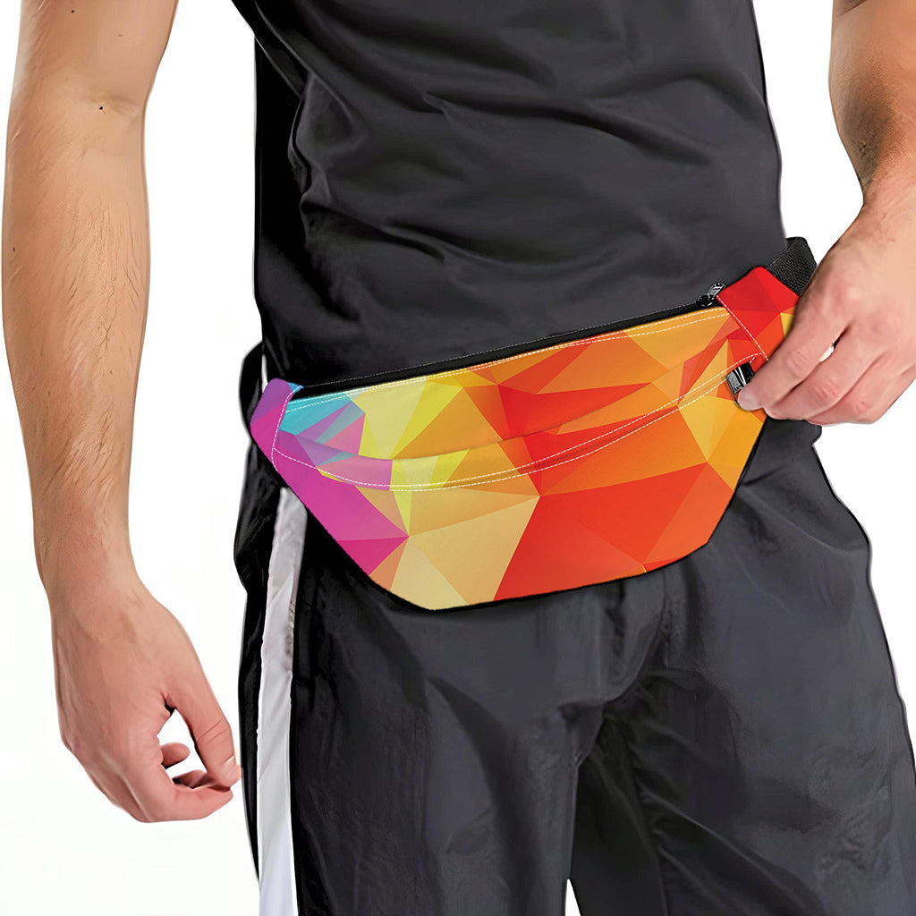 Abstract Polygonal Geometric Print Fanny Pack