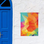 Abstract Polygonal Geometric Print Garden Flag