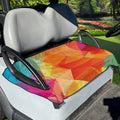 Abstract Polygonal Geometric Print Golf Cart Seat Cover
