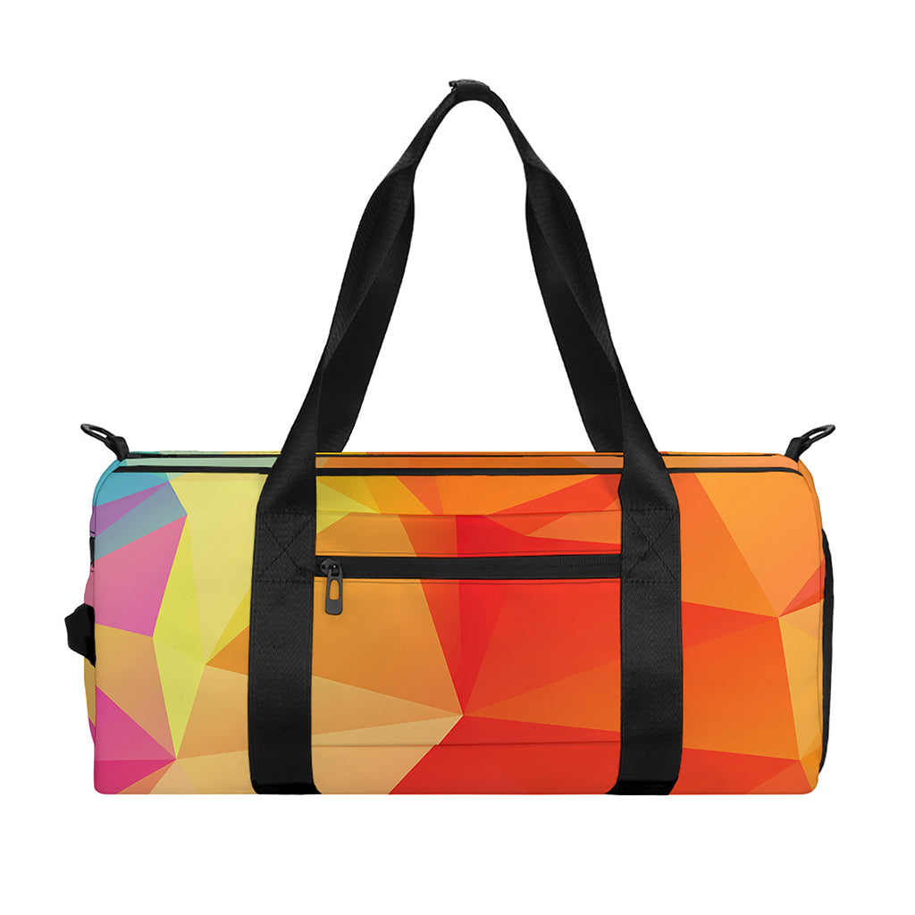 Abstract Polygonal Geometric Print Gym Bag