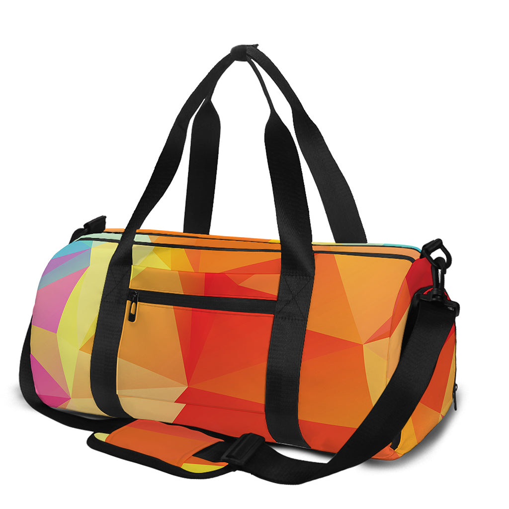 Abstract Polygonal Geometric Print Gym Bag