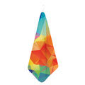 Abstract Polygonal Geometric Print Hand Towel