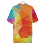 Abstract Polygonal Geometric Print Hawaiian Shirt