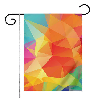 Abstract Polygonal Geometric Print House Flag