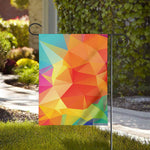 Abstract Polygonal Geometric Print House Flag