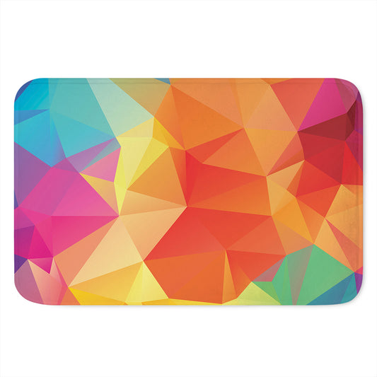 Abstract Polygonal Geometric Print Indoor Door Mat