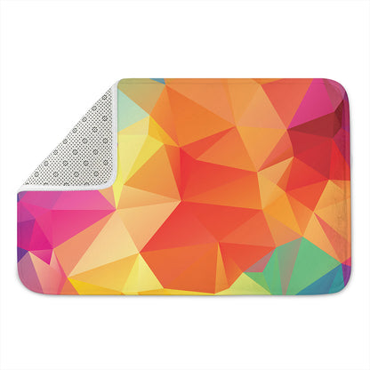 Abstract Polygonal Geometric Print Indoor Door Mat