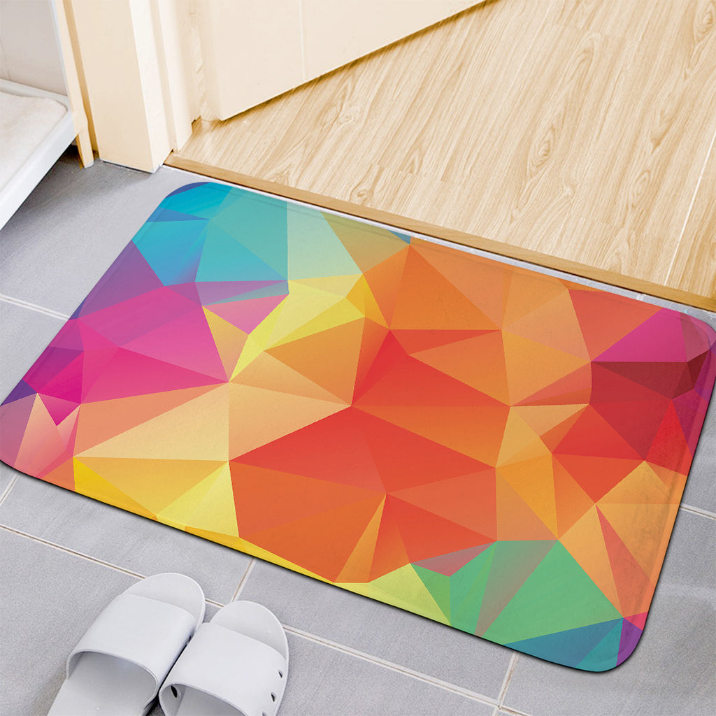 Abstract Polygonal Geometric Print Indoor Door Mat
