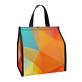 Abstract Polygonal Geometric Print Insulated Lunch Tote