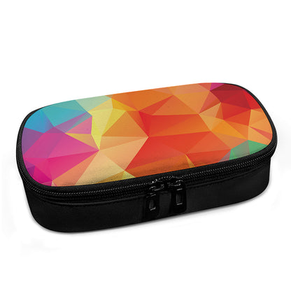 Abstract Polygonal Geometric Print Insulin Cooler Travel Case