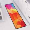 Abstract Polygonal Geometric Print Long Kitchen Mat