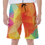 Abstract Polygonal Geometric Print Men's Beach Shorts