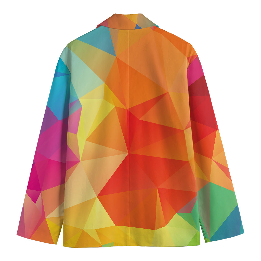 Abstract Polygonal Geometric Print Men's Blazer