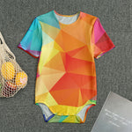 Abstract Polygonal Geometric Print Men's Bodysuit