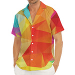 Abstract Polygonal Geometric Print Men's Deep V-Neck Shirt