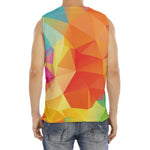Abstract Polygonal Geometric Print Men's Fitness Tank Top