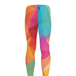 Abstract Polygonal Geometric Print Men's leggings