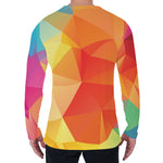 Abstract Polygonal Geometric Print Men's Long Sleeve T-Shirt