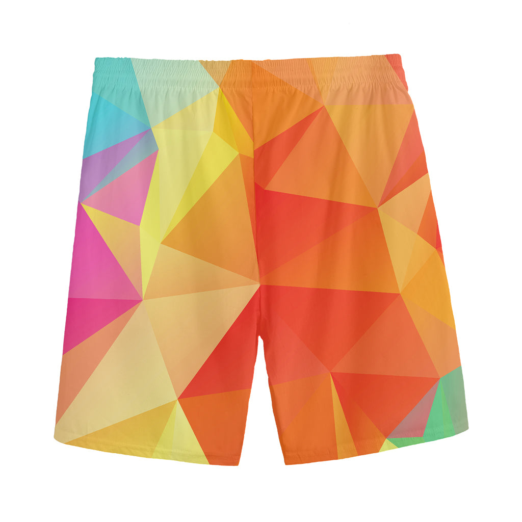 Abstract Polygonal Geometric Print Men's Sports Shorts