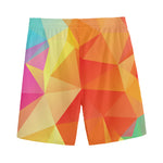 Abstract Polygonal Geometric Print Men's Sports Shorts