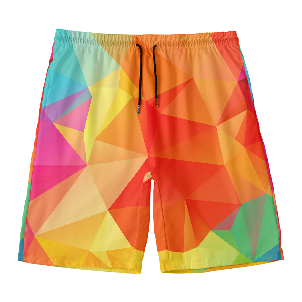 Abstract Polygonal Geometric Print Men's Swim Trunks