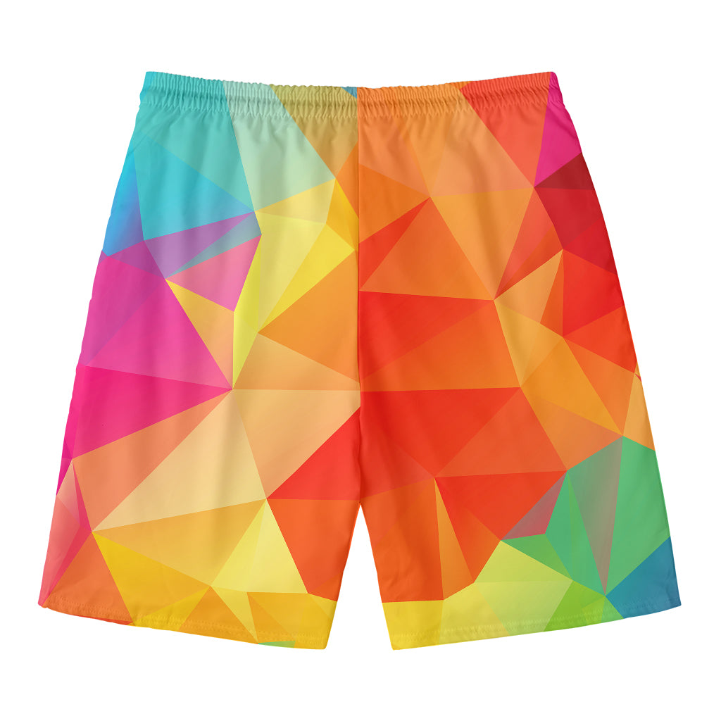 Abstract Polygonal Geometric Print Men's Swim Trunks