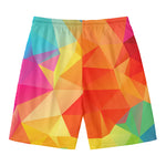 Abstract Polygonal Geometric Print Men's Swim Trunks