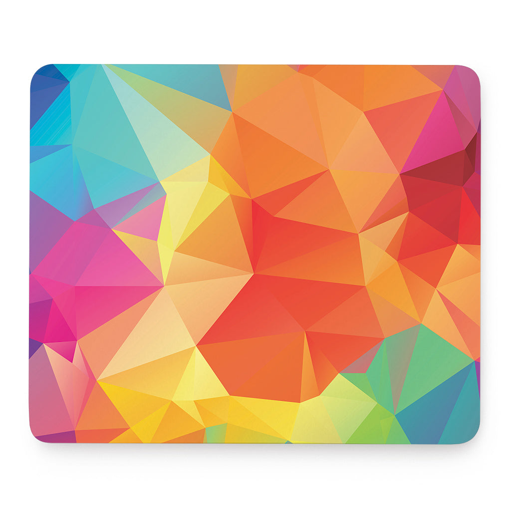 Abstract Polygonal Geometric Print Mouse Pad