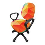 Abstract Polygonal Geometric Print Office Chair Cover