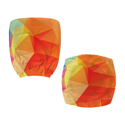 Abstract Polygonal Geometric Print Office Chair Cover