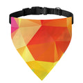Abstract Polygonal Geometric Print Over The Collar Dog Bandana