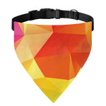 Abstract Polygonal Geometric Print Over The Collar Dog Bandana