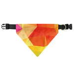 Abstract Polygonal Geometric Print Over The Collar Dog Bandana