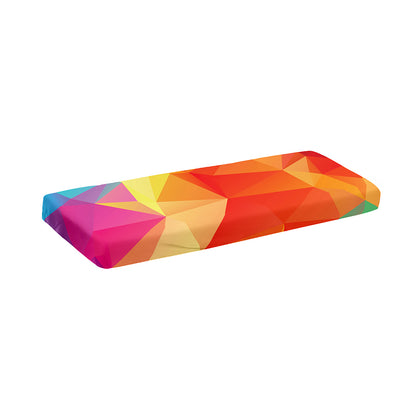 Abstract Polygonal Geometric Print Piano Keyboard Cover