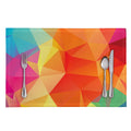 Abstract Polygonal Geometric Print Placemat