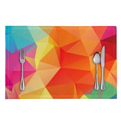 Abstract Polygonal Geometric Print Placemat