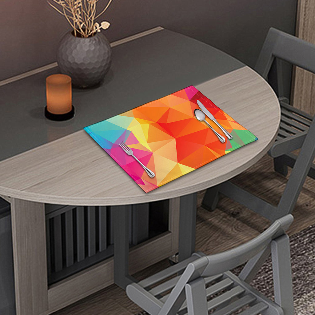 Abstract Polygonal Geometric Print Placemat