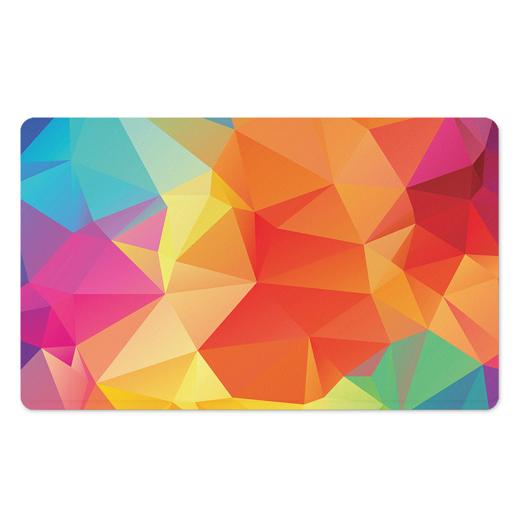 Abstract Polygonal Geometric Print Polyester Doormat