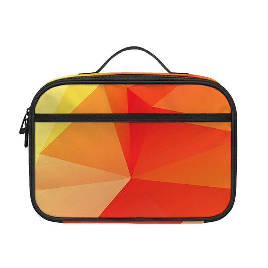Abstract Polygonal Geometric Print Portable Lunch Bag