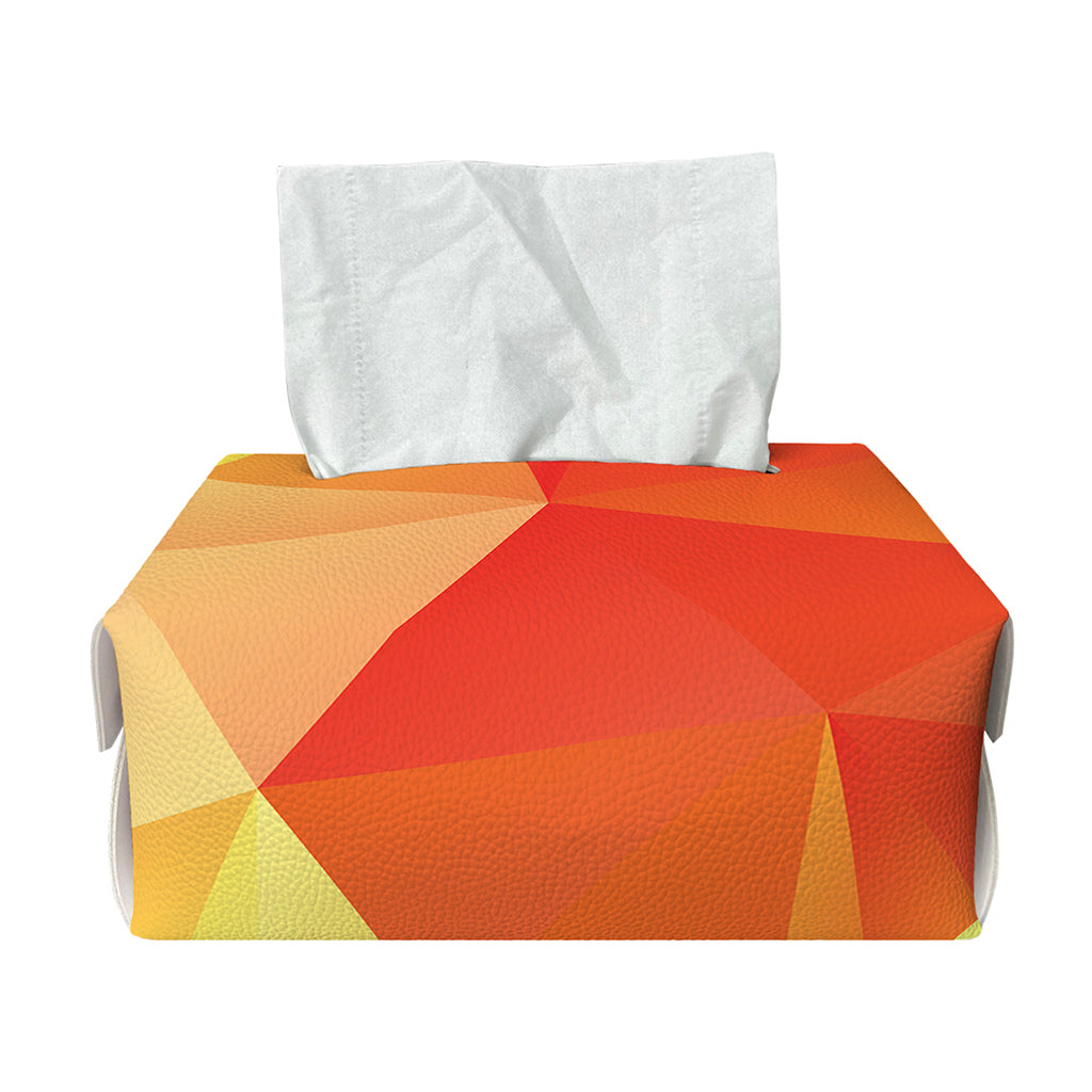 Abstract Polygonal Geometric Print Rectangle Tissue Box Cover