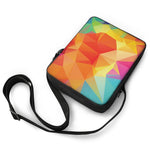 Abstract Polygonal Geometric Print Rectangular Crossbody Bag