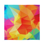 Abstract Polygonal Geometric Print Silk Bandana